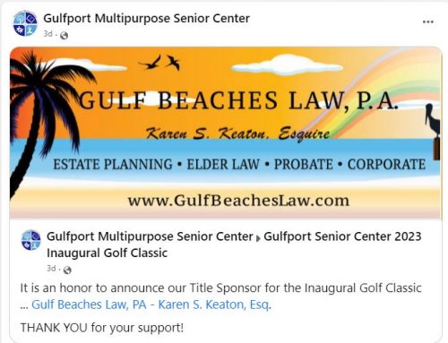 Gulf Beaches Law is the Title Sponsor of the Inaugural Golf Classic on April 1st